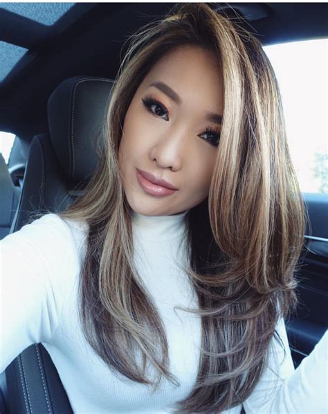 blonde asian highlights